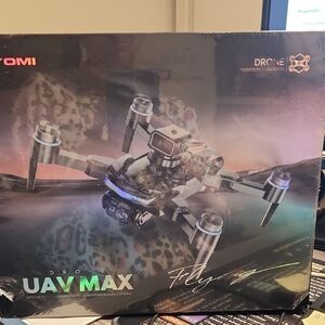 UAV MAX Foldable Drone with Dual Cameras - Black/Gray